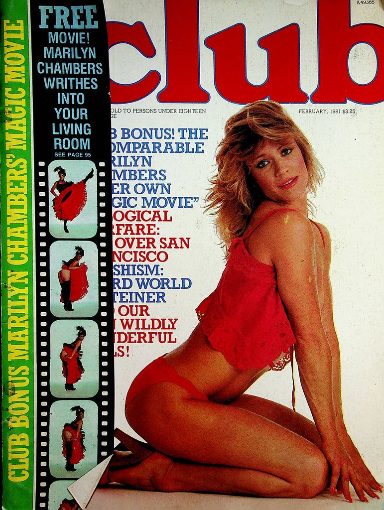 Club Magazine  Marilyn Chambers  February 1981 Paul Raymond     011723lm-p2