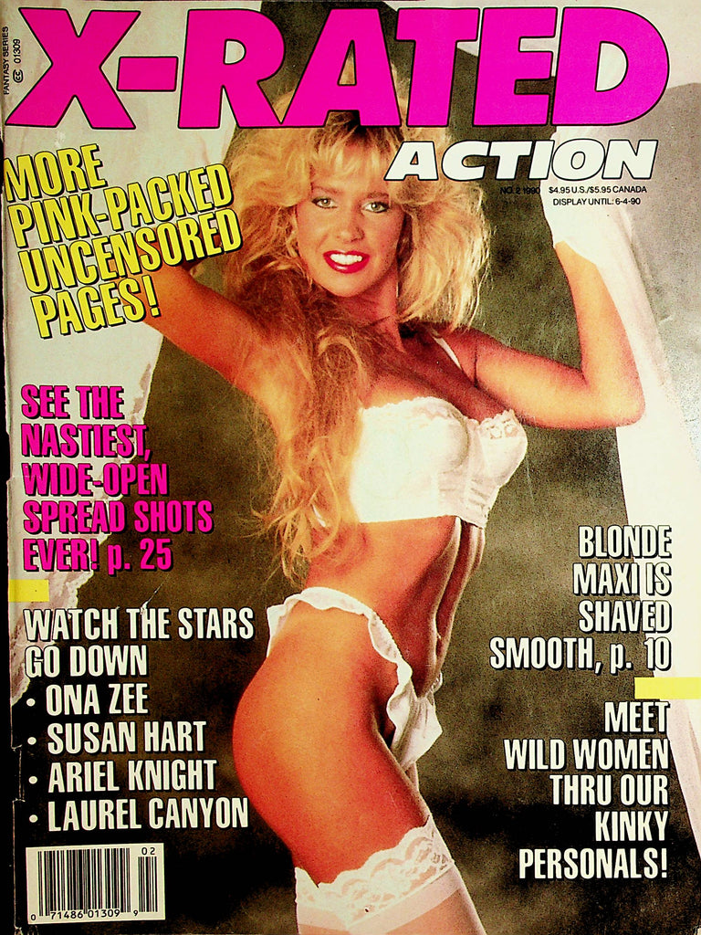 X-Rated Action Magazine  Ona Zee / Laurel Canyon #2 1990     052721lm-sh