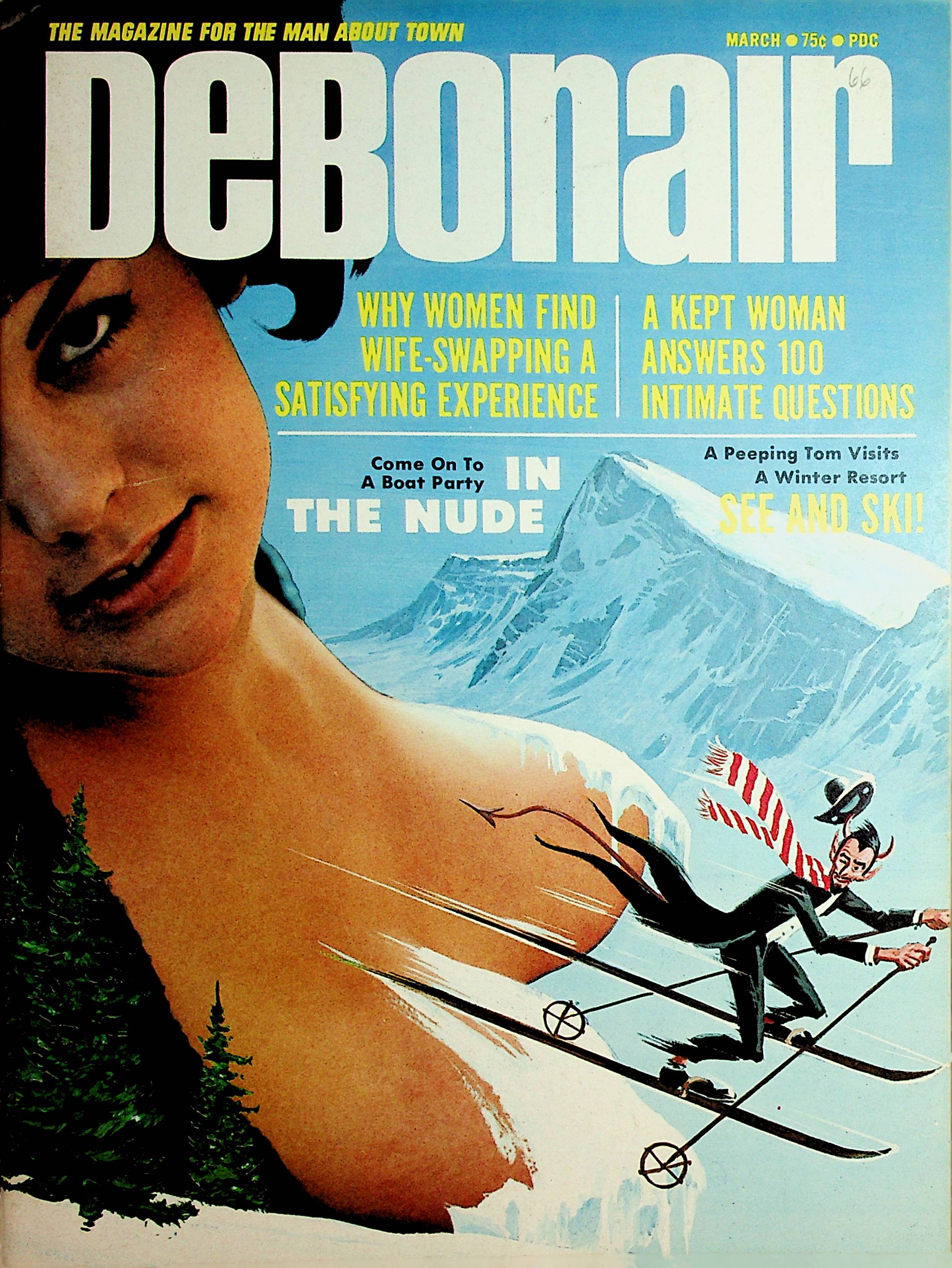 Debonair Busty Magazine Centerfold Jolee Simmers March 1966 101221lm-d – Mr- Magazine