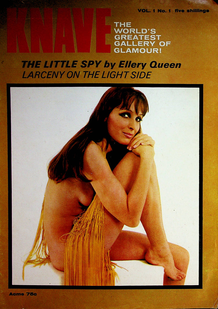 Knave Busty Vintage Magazine  Centerfold Girl Nicole vol.1 #1 1968      070122lm-p2