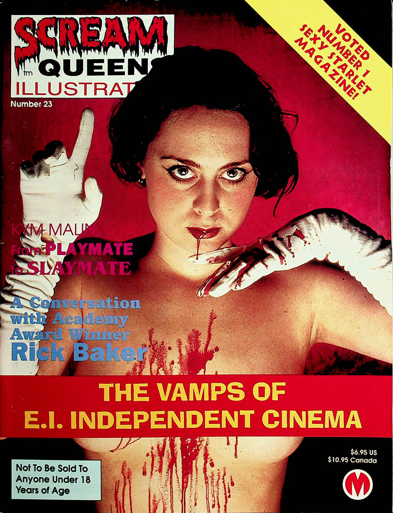 Scream Queens Illustrated Magazine  Kym Malin  #23  1998    112421lm-dm