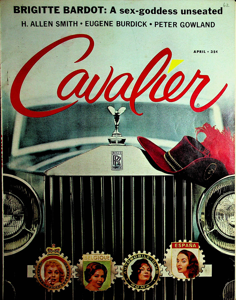 Cavalier Vintage Magazine  Brigitte Bardot Sex Goddess / Peter Gowland  April 1962  100121lm-dm