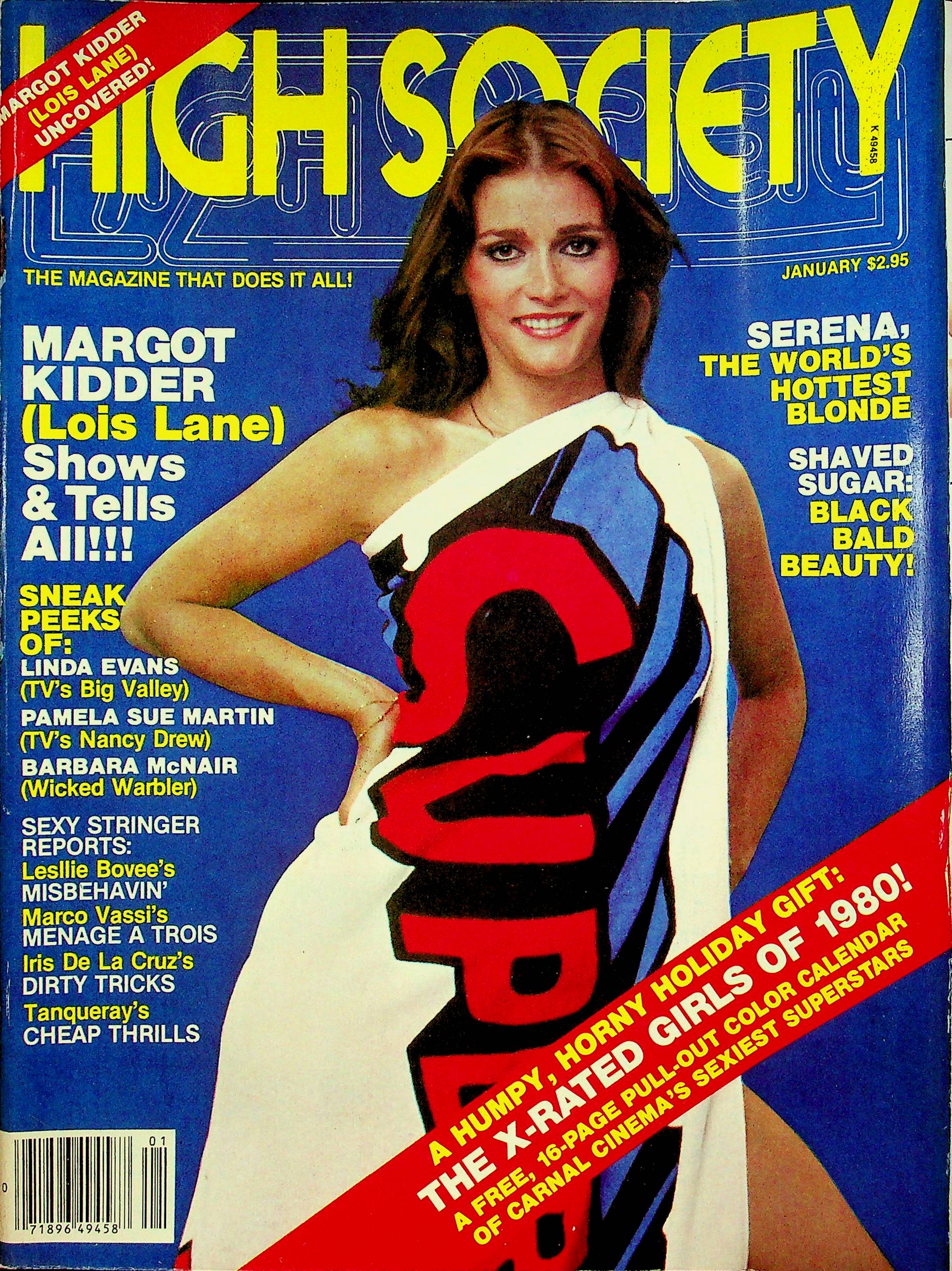 High Society magazine Margot Kidder Linda Evans Pamela Martin January 1980  061522RP