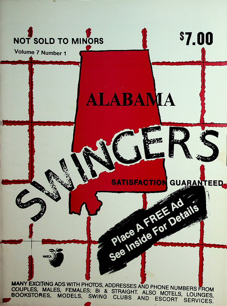 Alabama Swingers Contact Magazine  vol.7 #1  1992       012622lm-dm