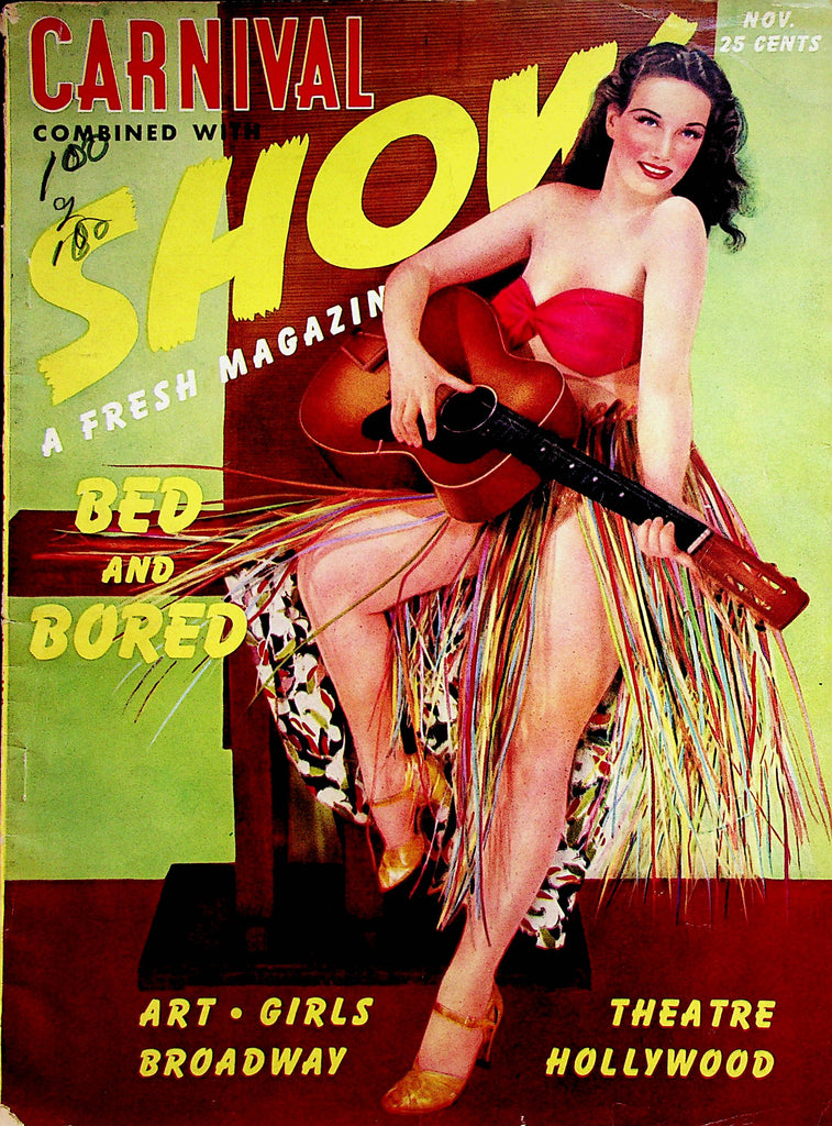 Carnival Combined With Show Vintage Magazine  Miss Juanita Stark   November 1941      091322lm-p3