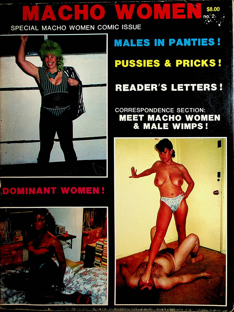 Macho Women Magazine  Dominant Women/ Males In Panties / Comics #2  1970's    010722lm-dm