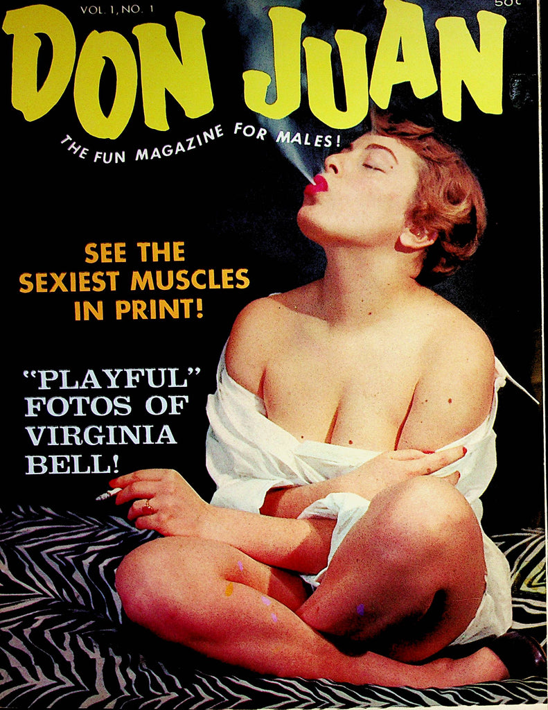 Don Juan Busty Vintage Magazine  Virginia Bell  vol.1 #1  1960's   072222lm-p