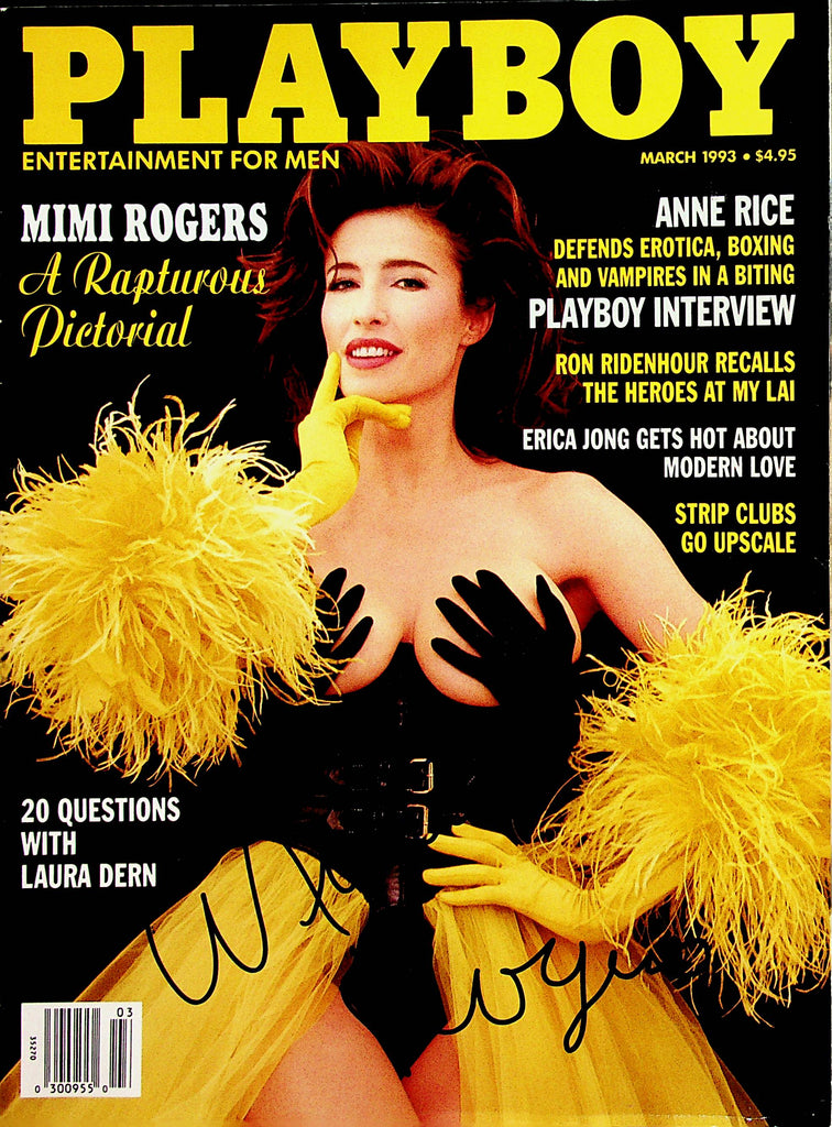 Autographed  Mimi Rogers  Playboy Magazine  March 1993  w/COA 100% Real Guaranteed For Life!   011223lm-p2