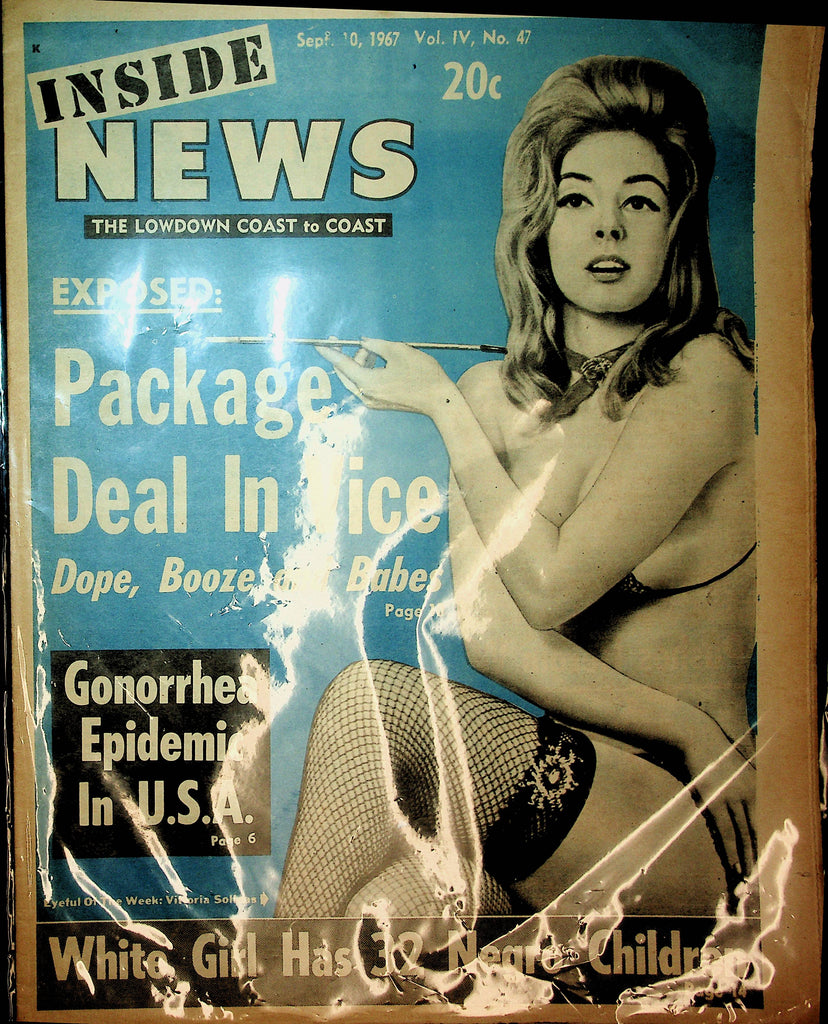 Inside News Newspaper  Package Deal In Vice Dope, Booze and Babes  September 10, 1967  100720lm-amsh