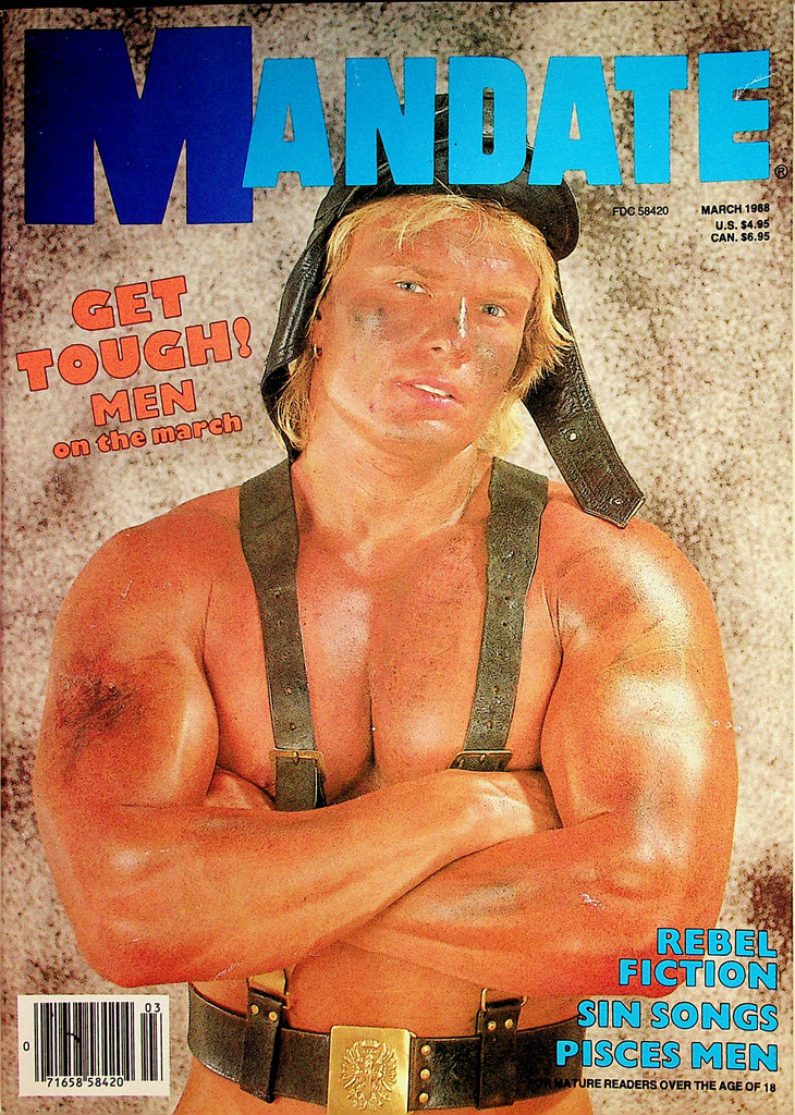 Mandate Gay Magazine  Cover Guy Grant   March 1988      080422lm-p2