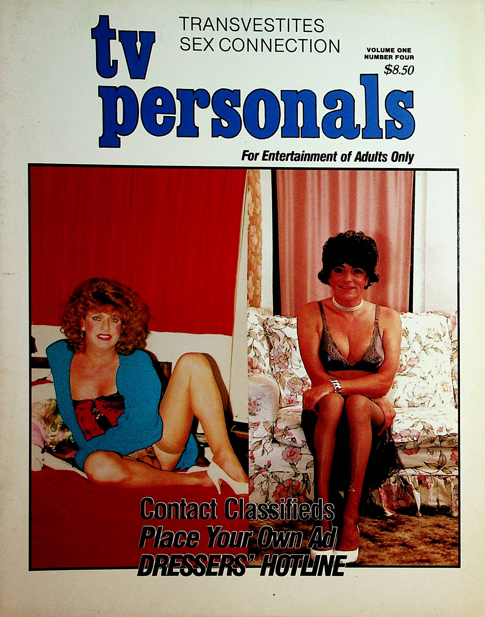 TV Personals Transvestites Sex Connection Magazine vol.1 #4 1989 12222 –  Mr-Magazine