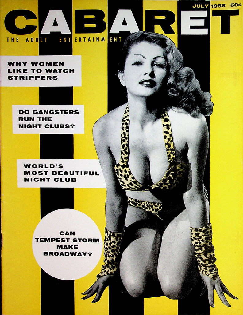Cabaret Magazine  Tempest Storm   July 1956     062222lm-p2