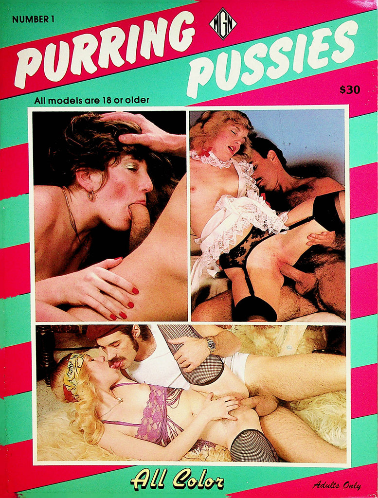 Purring Pussies Magazine   Pussies Wet And Ready For Fucking  #1 1980's     092022lm-p2