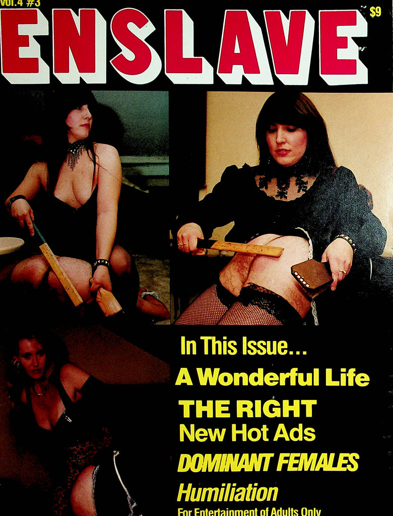 Enslave Fetish Magazine  Dominant Females  vol.4 #3 1992 Esoteric Press    122821lm-dm