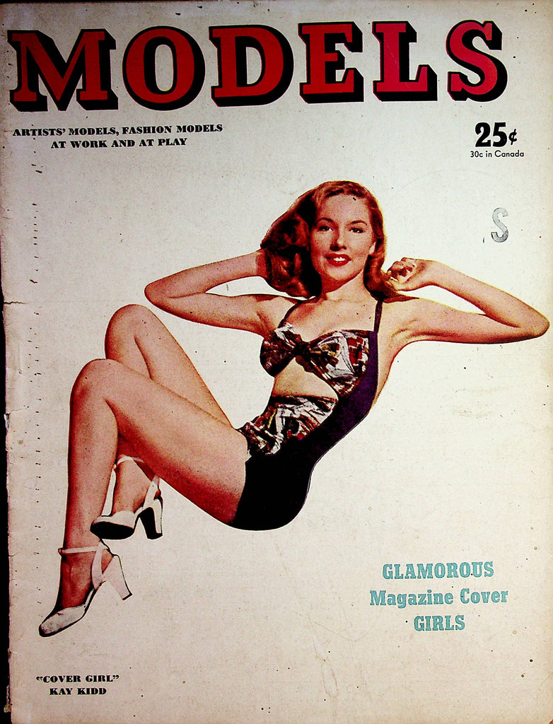 Models Vintage Magazine  Covergirl Kay Kidd / Glamorous Magazine Cover Girls   Fall 1944   072022lm-p