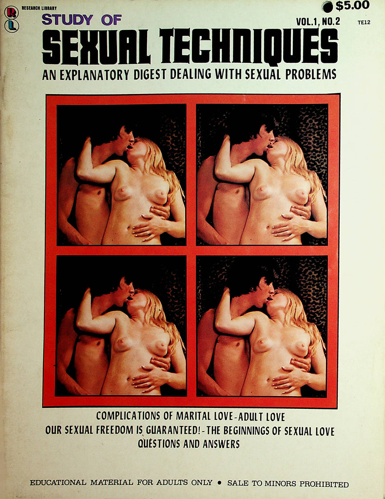Study Of Sexual Techniques Magazine  The Beginning Of Sexual Love  vol.1 #2  1972      112621lm-dm