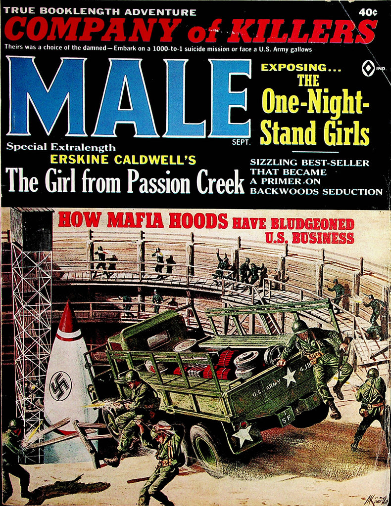 Male Vintage Magazine  Company Of Killers / One-Night Stand Girls  September 1965   090322lm-p