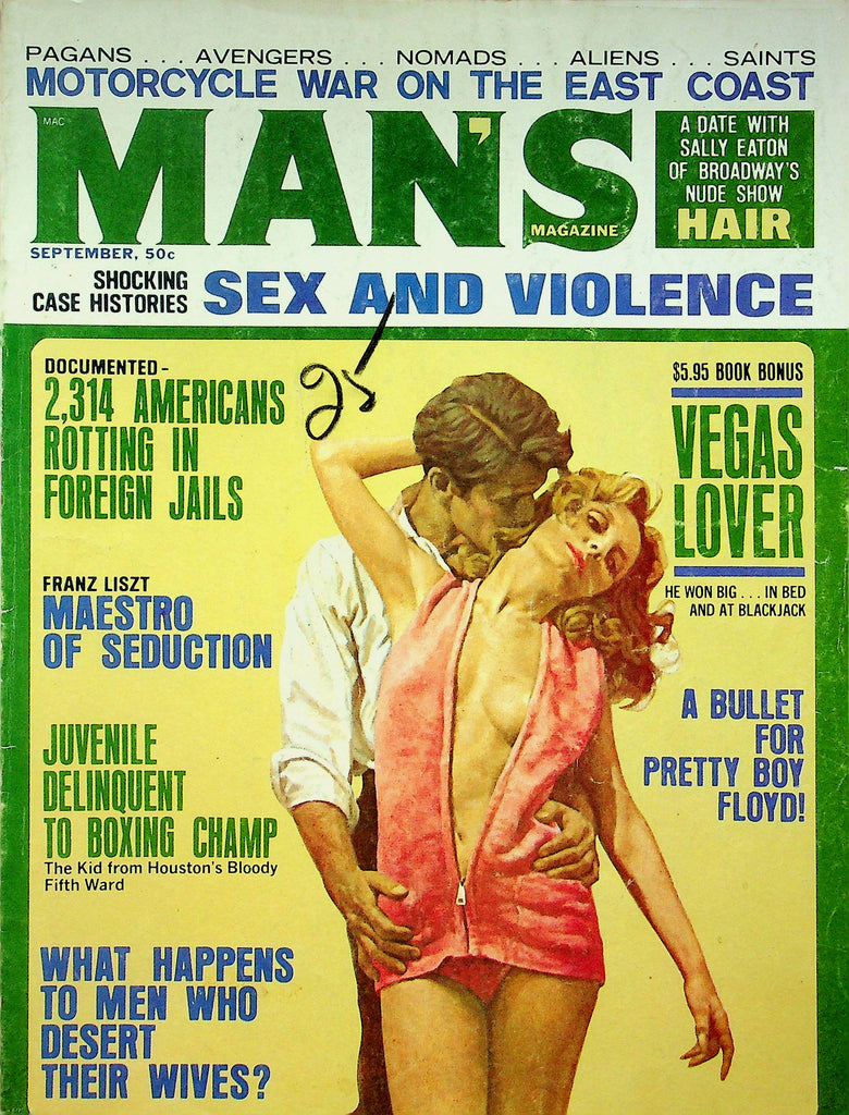 Man's Magazine Sex And Violence & Vegas Lover September 1970 071422RP