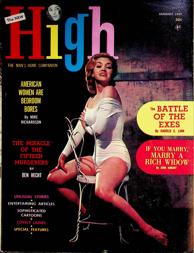 High Vintage Magazine  Lily Christine / Battle Of The Exes  January 1959      072522lm-p