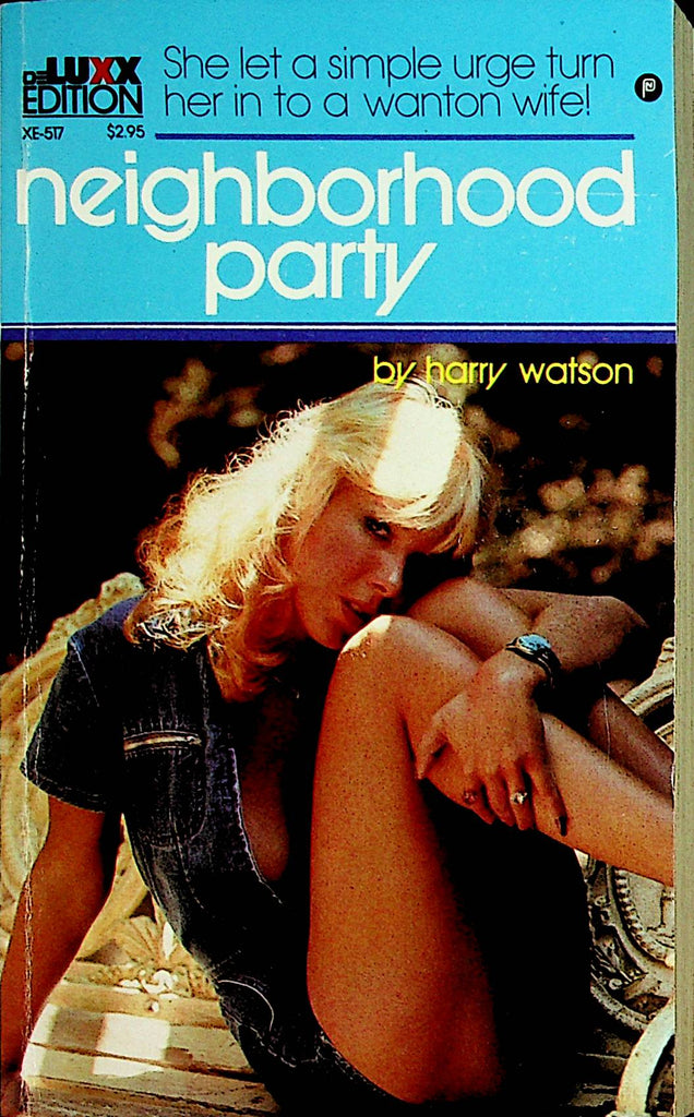 Neighborhood Party Adult Novel by Harry Watson 1981   092221lm-dmB