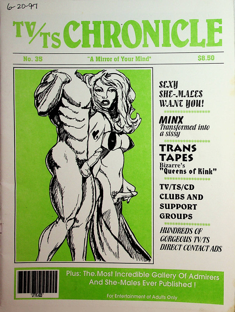 TV/TS Chronicle Contact Magazine  Minx- Transformed Into A Sissy  #35  1997   012522lm-dm