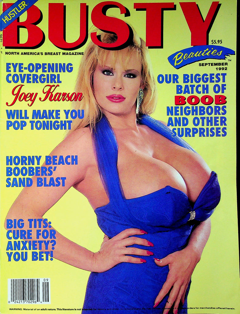 Hustler Busty Beauties Magazine Joey Karson & Winona & Natasha September 1992 030123RP