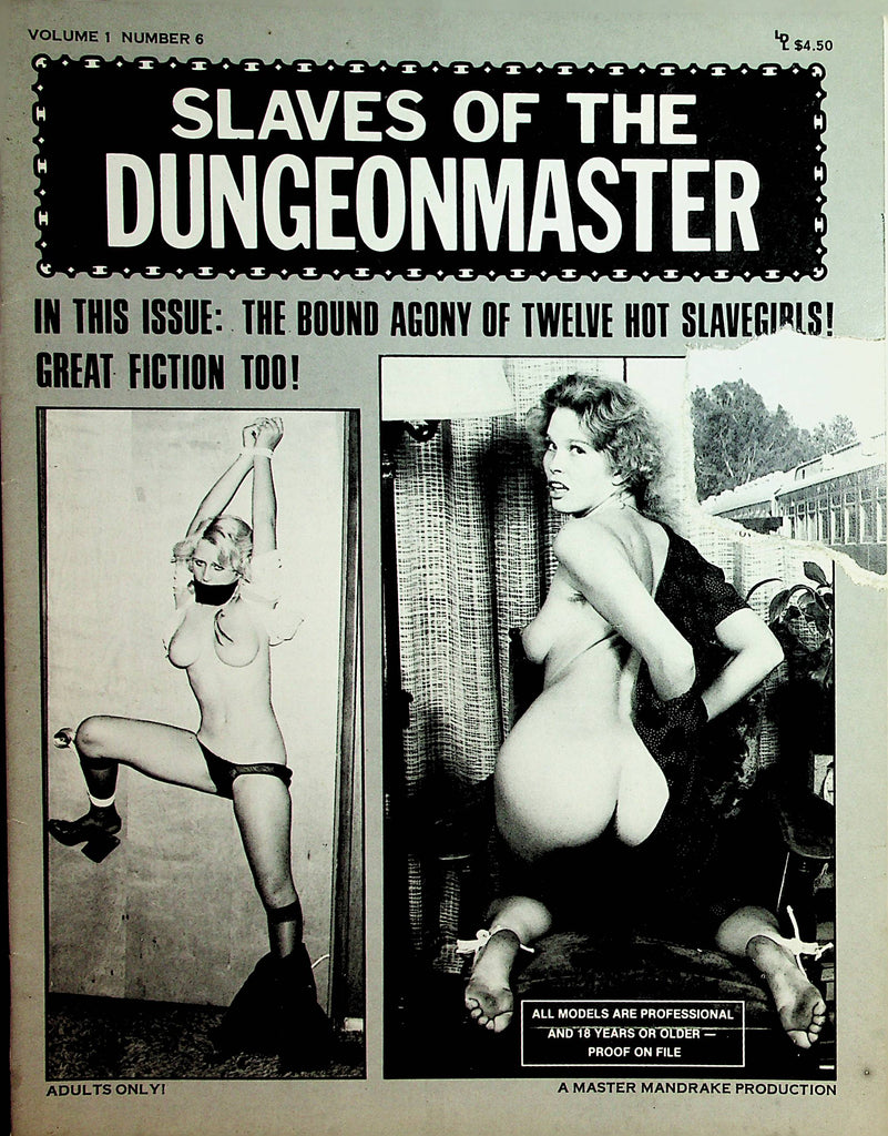 Slaves Of The Dungeon Master Magazine 12 Hot Slavegirls vol.1 #6 1979 London Enterprises  032620lm-sh