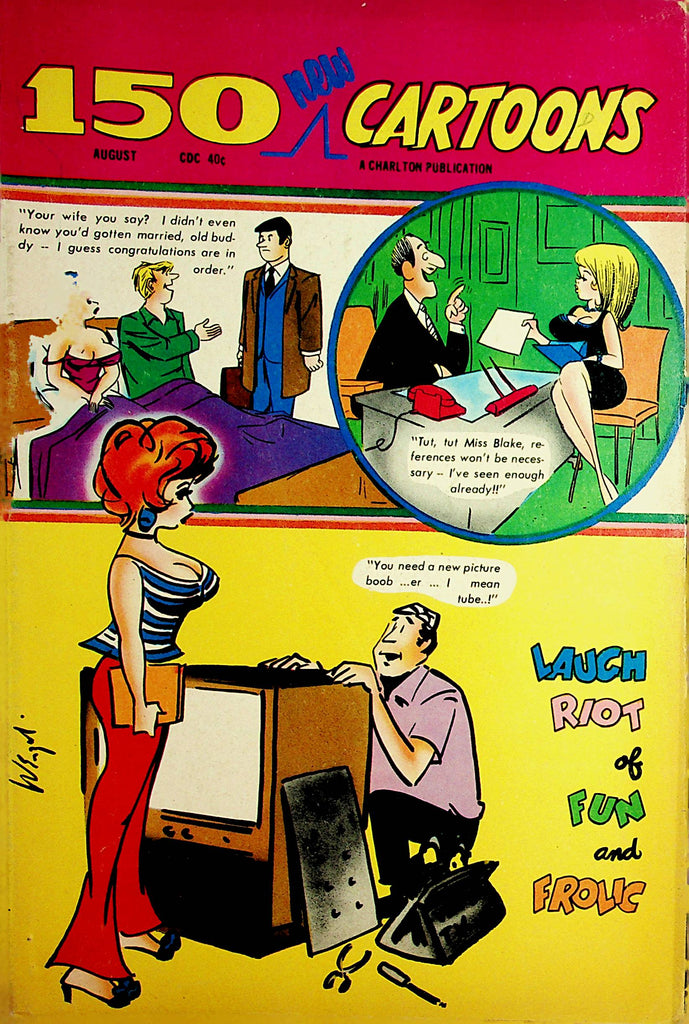 150 New Cartoons Vintage Magazine  Laugh Riot Of Fun And Frolic  #41 August 1971   100421lm-dm