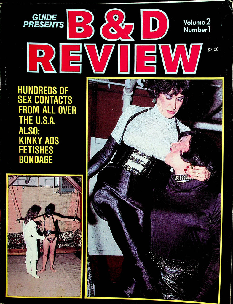 B & D Reviews Magazine   Kinky Ads, Fetishes, Bondage vol.2 #1 1980's      011022lm-dm