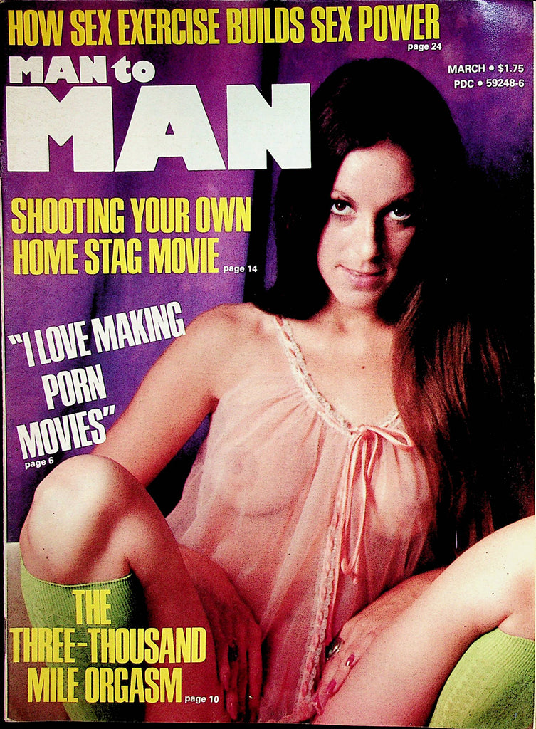Man To Man Vintage Magazine Centerfold Girl Terese  March 1977      022823lm-p2