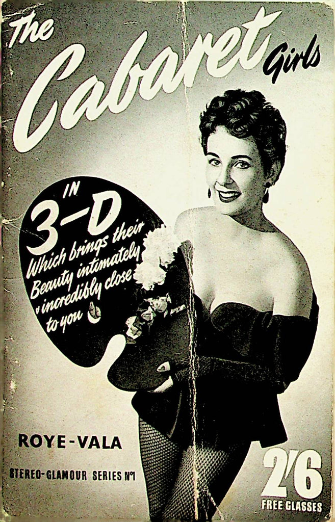 The Cabaret Girls Mini Digest in 3-D  with Glasses  1950's       080922lm-p