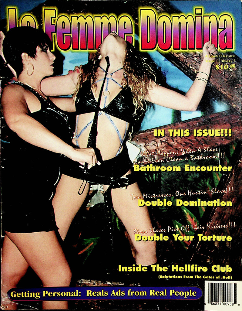 Le Femme Domina Magazine  Double Domination/ Bathroom Encounter #1 1990's    011022lm-dm