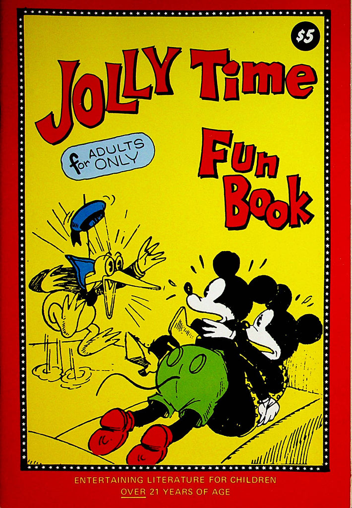 Jolly Time Adult Fun Book Comics   Mickey Mouse and Minnie   1980's  083122lm-p