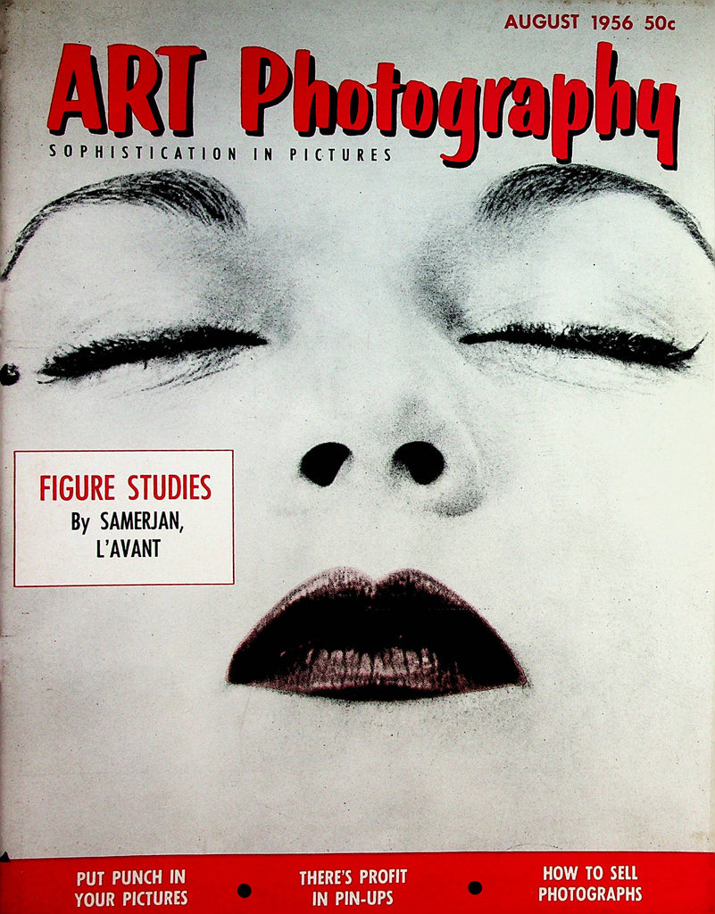 Art Photography Vintage Magazine   Figure Studies By Samerjan, L'Avant  August 1956     032823lm-p