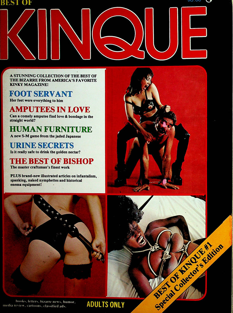 Best Of Kinque Fetish Magazine  Foot Servant / Urine Secrets  #1 1970's Collector's Edition     010822lm-dm2