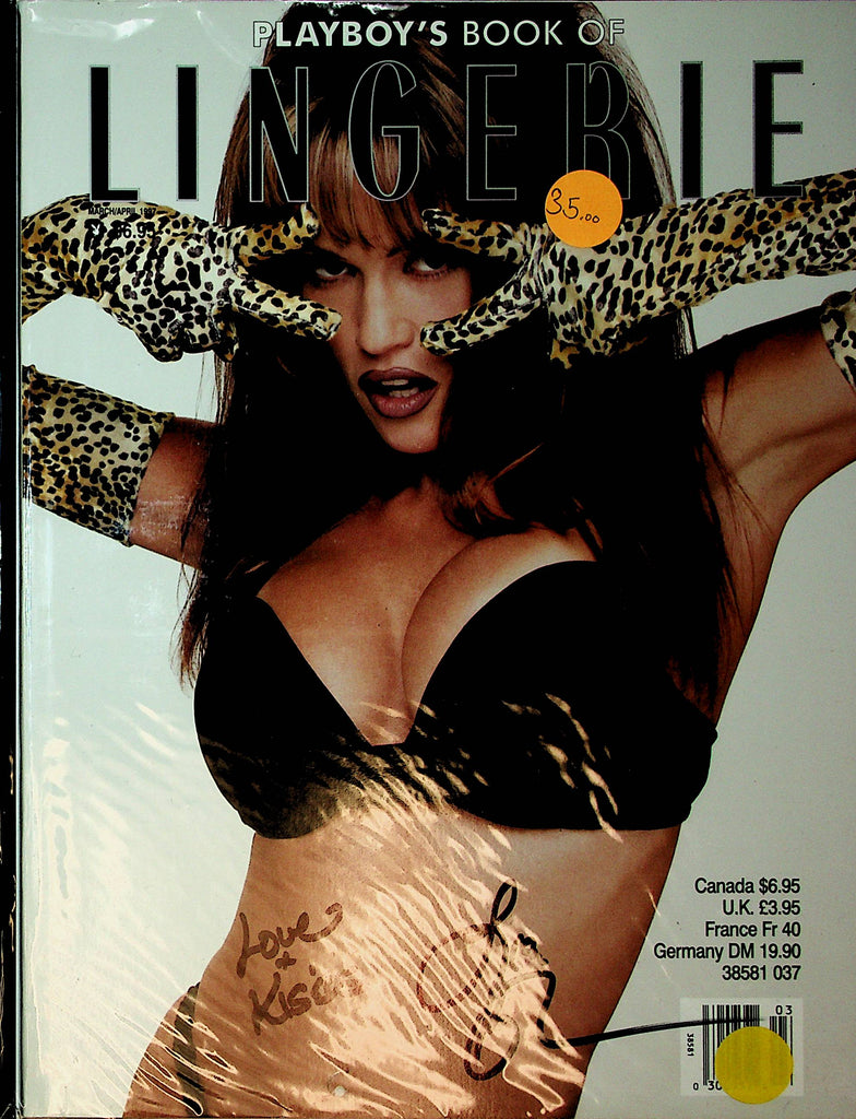 Autographed Playboy's Book Of Lingerie Magazine  Lisa Boyle  w/COA  1997   100621lm-dm