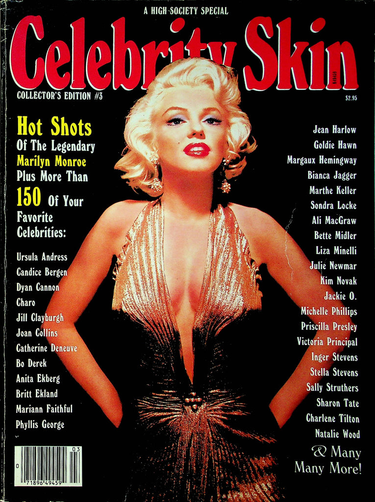 High Society Special Celebrity Skin Ft. Marilyn Monroe & Jean Harlow Vol.1 No.3 1980 032923RP