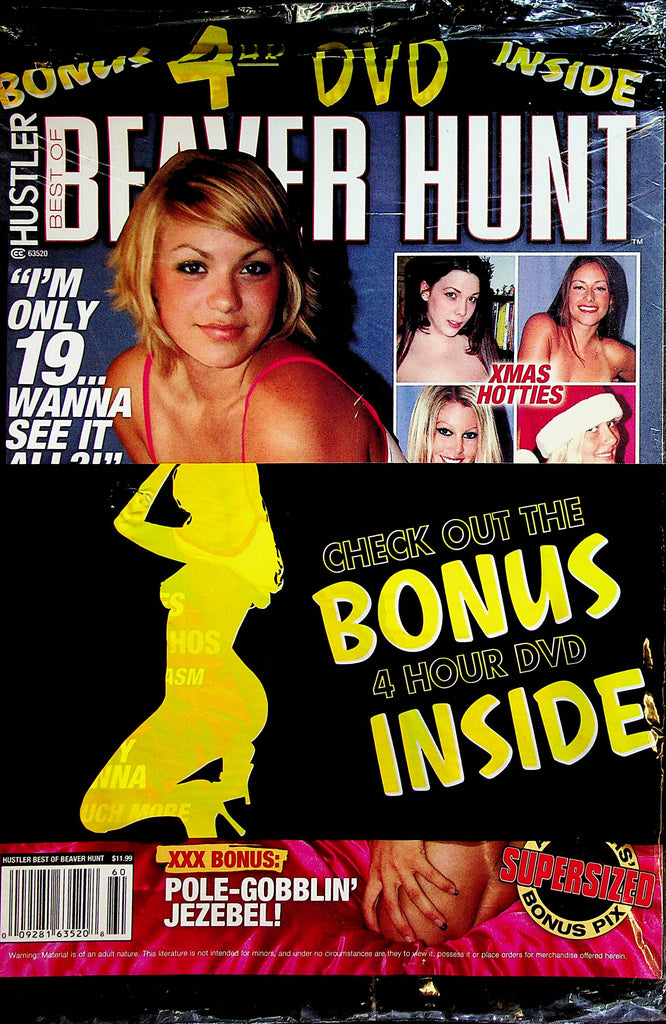 Hustler Best Of Beaver Hunt Magazine  Pole-Gobblin' Jezebel    w/DVD  new/sealed    031423lm-p
