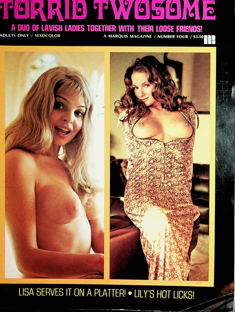 Torrid Twosome Magazine Lisa Serves It On A Platter! / Lilly's Hot Licks  #4 1974    071521lm-sh