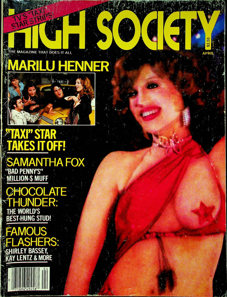 High Society Magazine Marilu Henner & Samantha Fox April 1980 092322RP