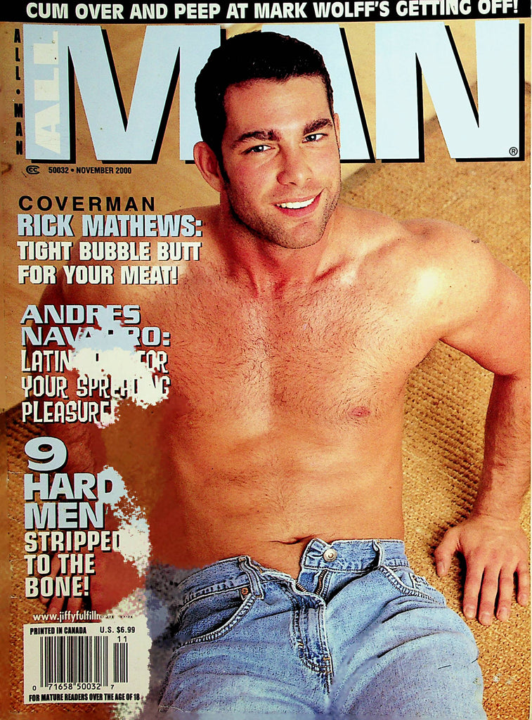 All Man Gay Magazine   Cover Guy Rick Mathews  November 2000    022822lm-p2