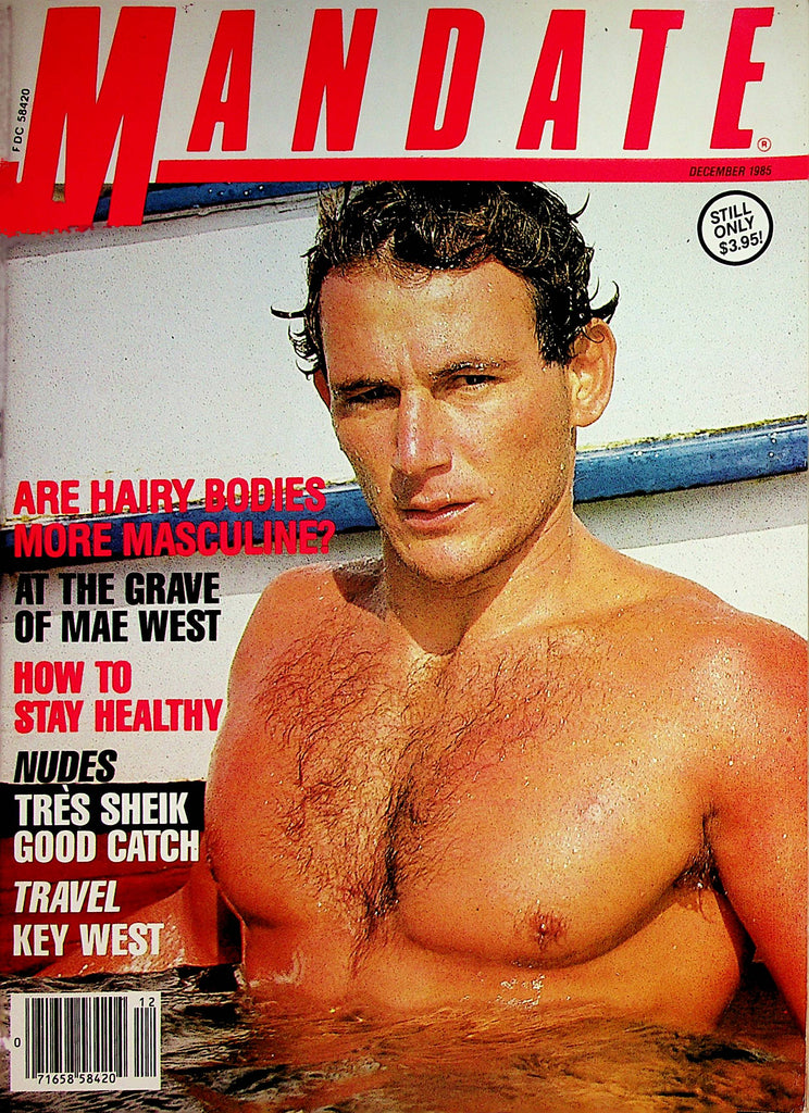 Mandate Gay Magazine  Cover Guy - Good Catch!  December 1985     080422lm-p2