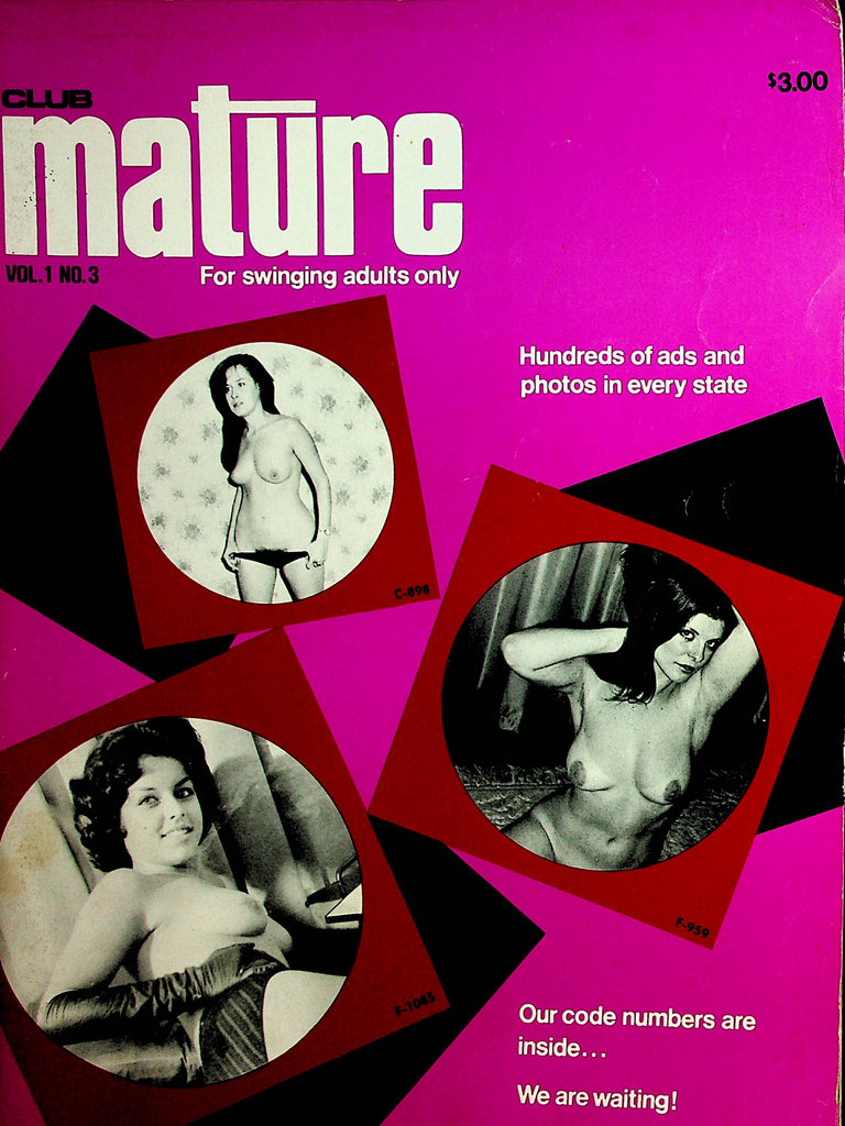 Club Mature Vintage Swingers Contact Magazine  vol.1 #3  1960's   030822lm-p2