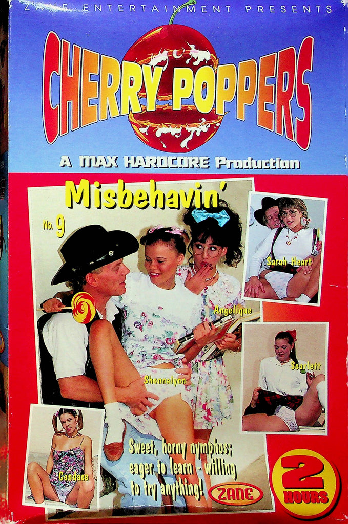 Adult VHS Movie Cherry Poppers Ft. Sarah Heart & Scarlett By Zane Ent. 1990s 031023RPVHS3
