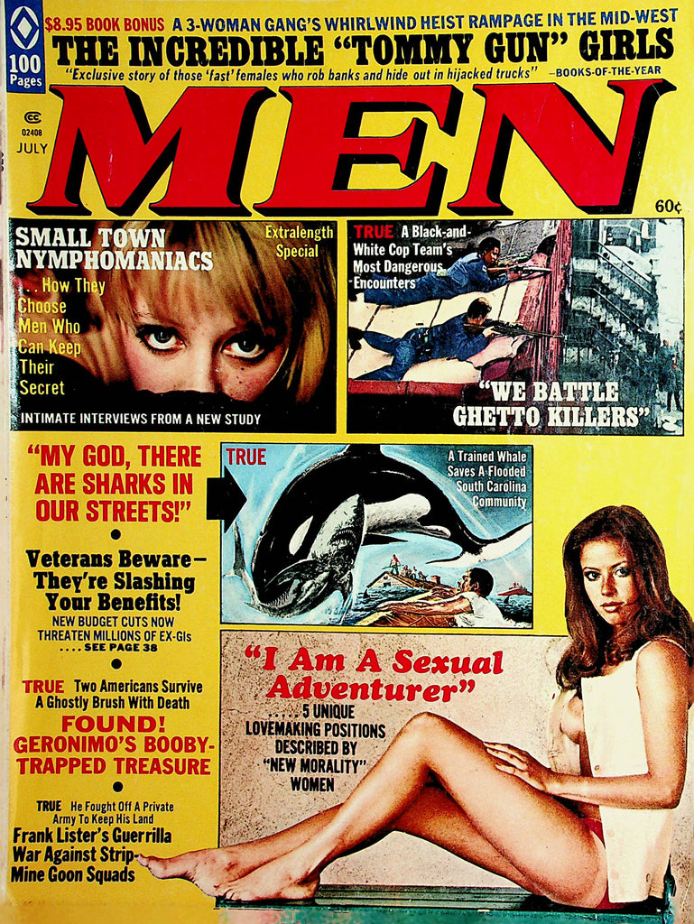 Men Vintage Magazine  Maggie Tate  July 1973        012622lm-dm