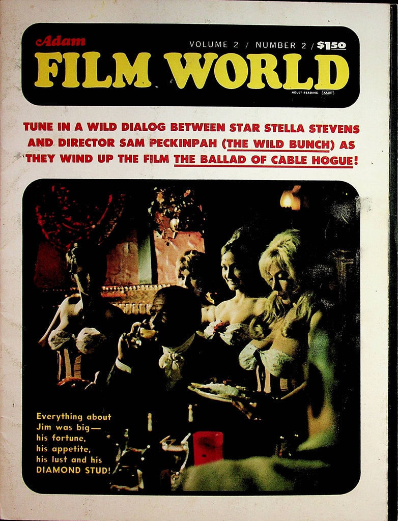 Adam Film World Magazine  Diamond Stud / Stella Stevens -The Wild bunch  vol.2 #2  1970   062922lm-p