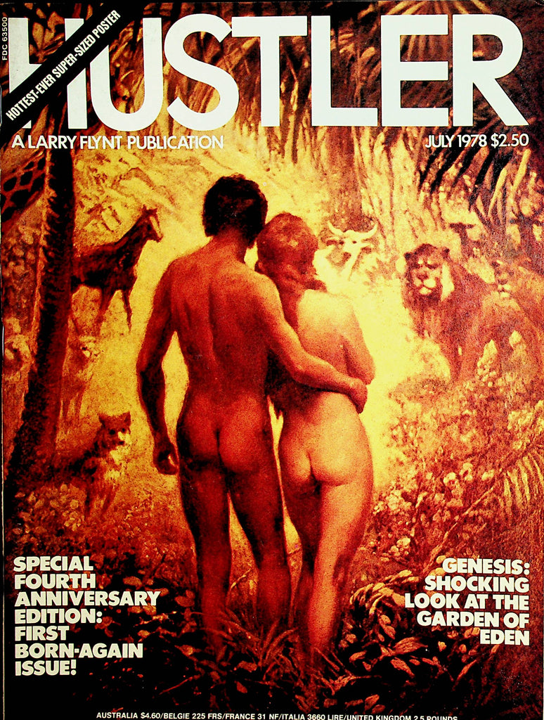 Hustler Magazine  A Look At The Garden Of Eden / 4th Anniversary  July 1978        011122lm-dm