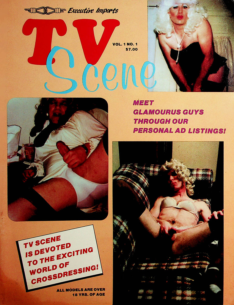 TV Scene Crossdressing Magazine  Glamourus Guys vol.1 #1  1986     091120lm-sh2