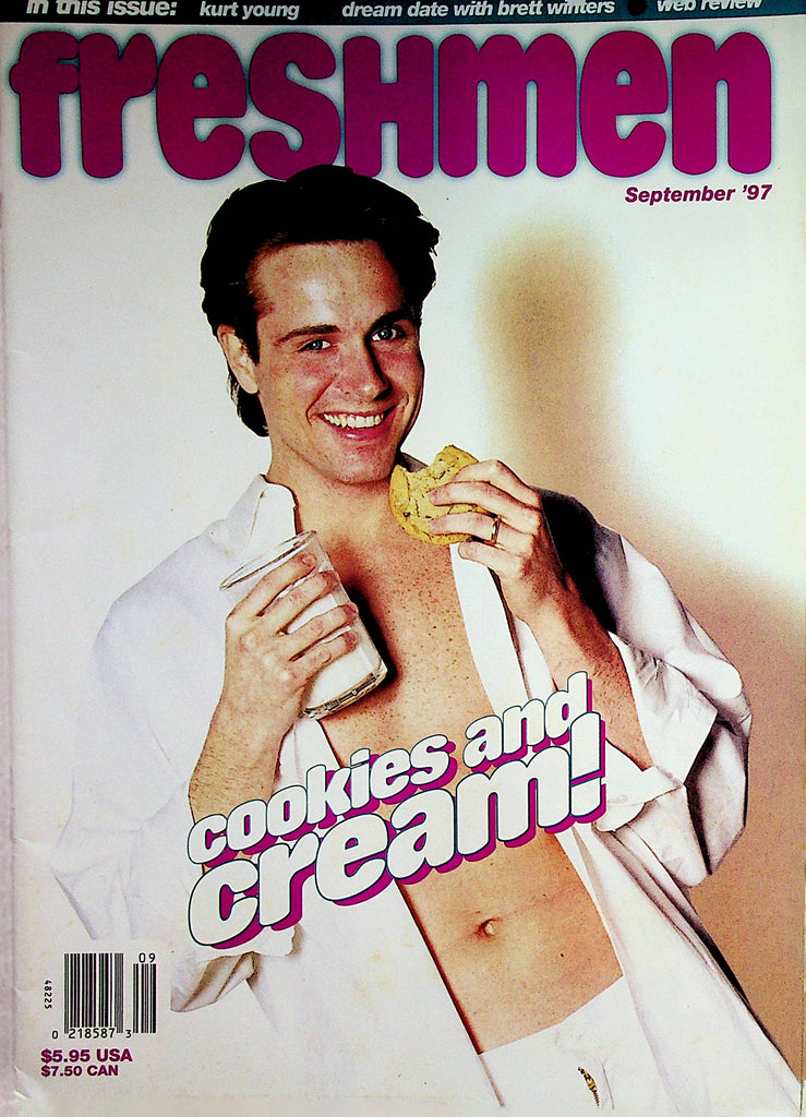 Freshmen Gay Magazine  Cookies and Cream! - Cover Guy Kurt Young  September 1997      112122lm-p