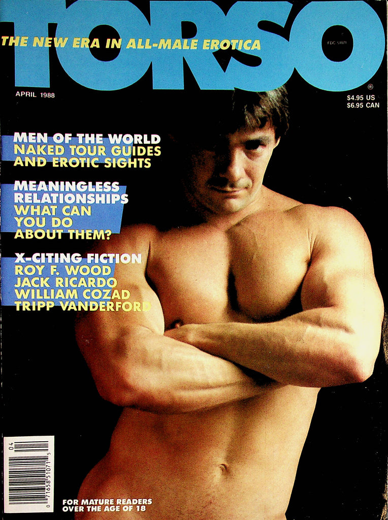 Torso Gay Magazine   Cover and Centerfold Guy French  April 1988    050422lm-p